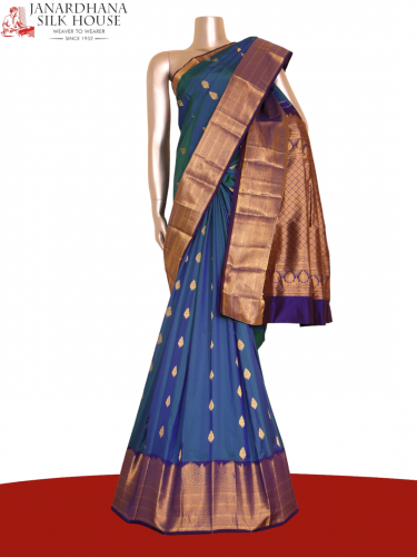 Traditional Grand Wedding South Silk Saree